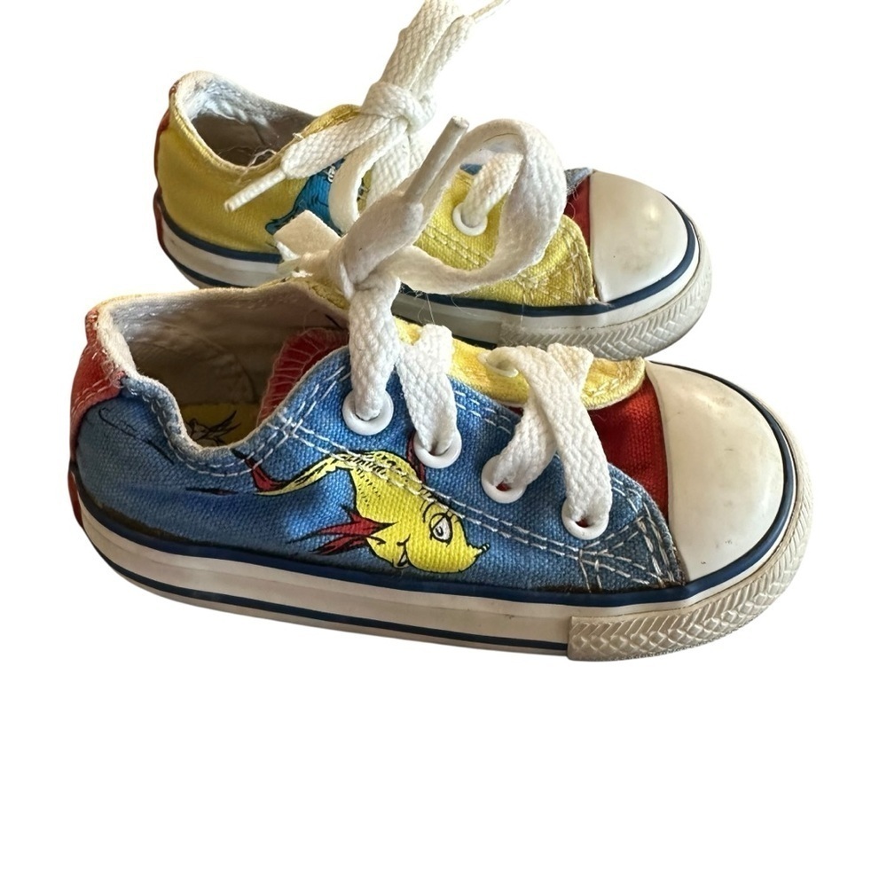 Converse Dr. Seuss Kids Sneakers - Blue, Yellow, Red